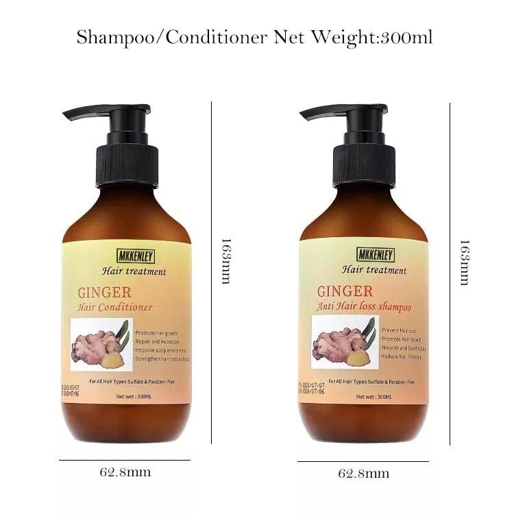 MKKENLEY Anti Hair Loss Ginger Shampoo & Conditioner Set