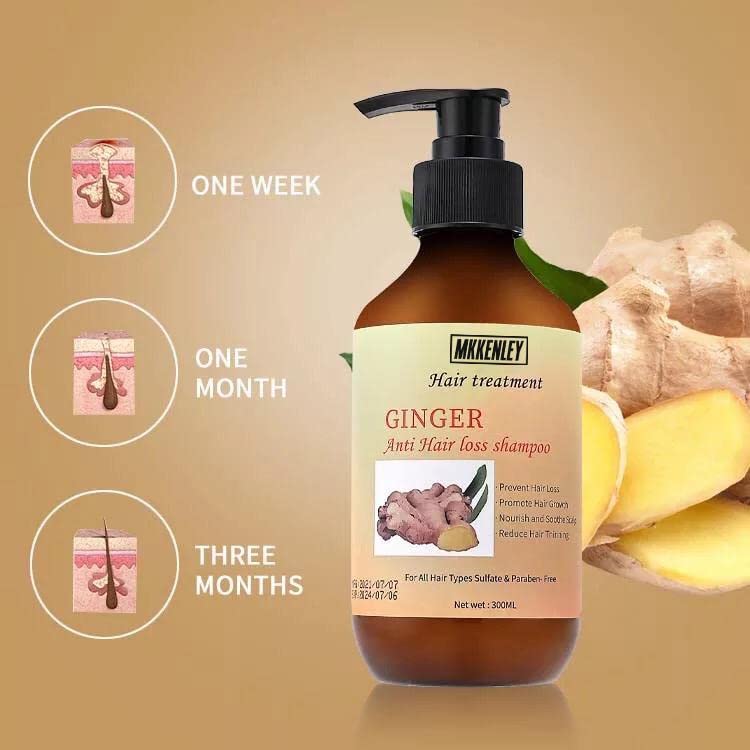 MKKENLEY Anti Hair Loss Ginger Shampoo & Conditioner Set